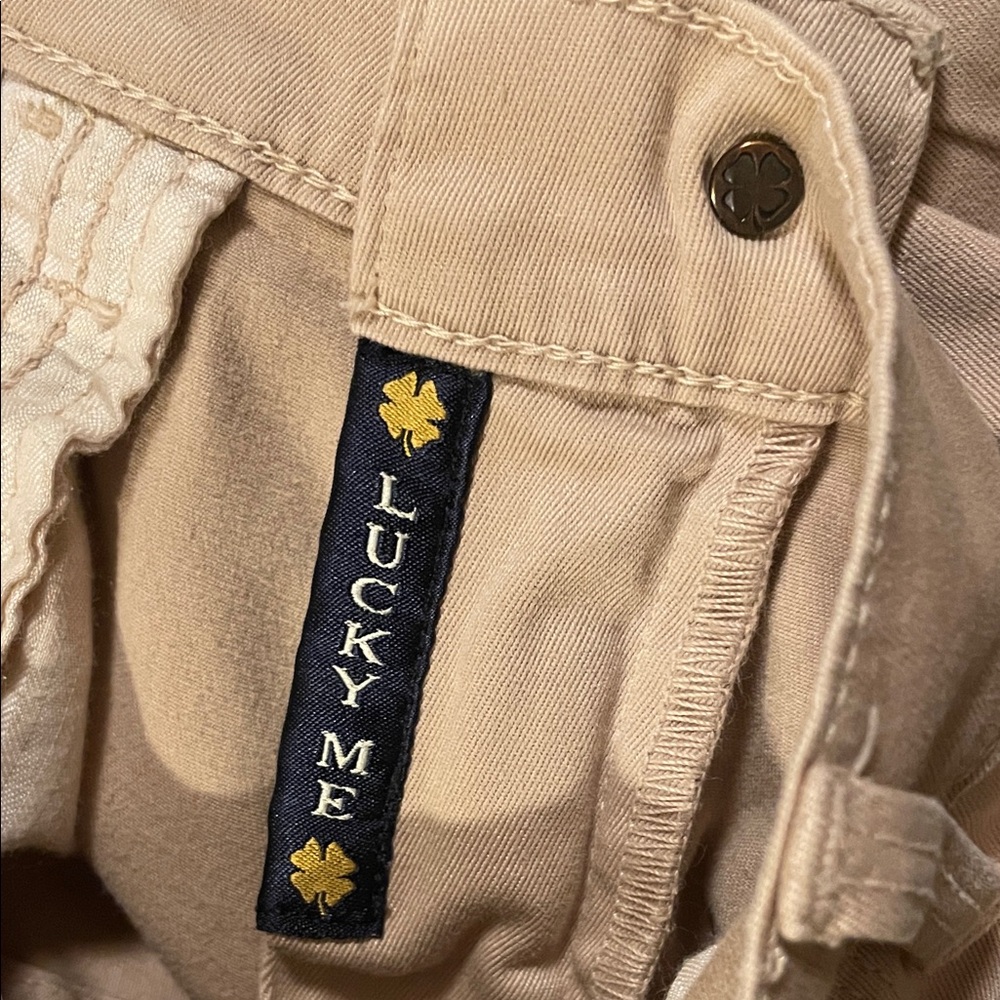 Lucky Brand Khaki/Tan Sofia Capri Jeans Size 12 - Picture 4 of 13